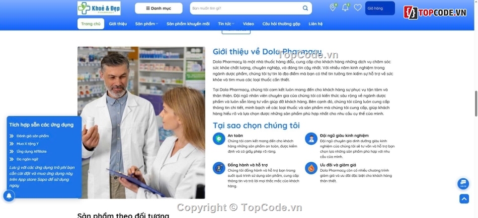 Website bán hàng,chuẩn seo,thuốc,nhà thuốc